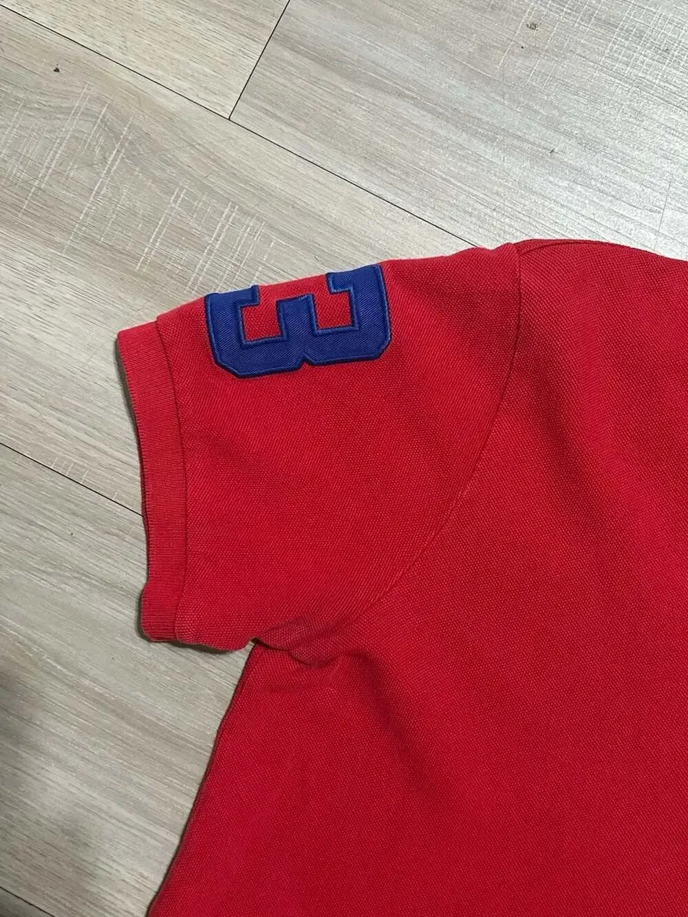 Polo Ralph Lauren Big Pony Custom Fit Polo Shirt with Number 3 Patch